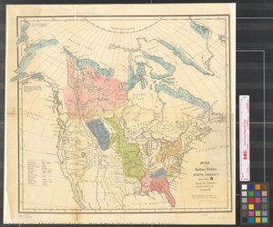 Map of the Indian tribes of North America