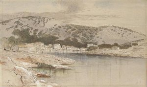 View Of The Town And Harbour, Paxos, Greece — Edward Lear