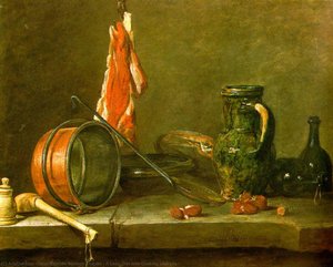 A Lean Diet With Cooking Utensils — Jean-baptiste-siméon Chardin