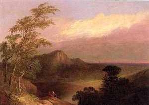 Indians At Sunset — Alvan Fisher