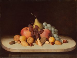 Still Life With Fruit And Nuts — Robert Seldon Duncanson