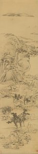 Landscape in the style of Ni Zan, (1301-1374)