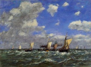 Open Sea — Eugène Louis Boudin, Impressionism