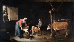 Interior Of A Cowshed — David Teniers The Younger