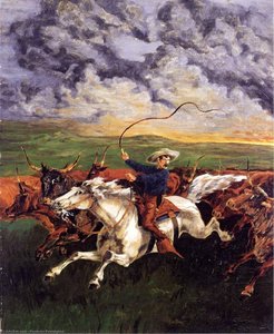 Prarie Fire — Frederic Remington