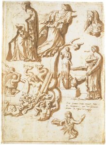 Studies After Antique Reliefs — Nicolas Poussin