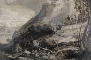 Lake Como, Sweet Chestnuts — Frederick Lee Bridell