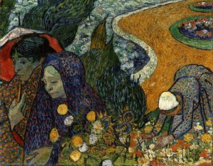 Memory Of The Garden At Etten (ladies Of Arles), - (18) — Vincent Willem Van Gogh, Post-impressionism