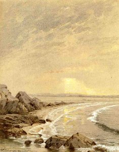 Breaking Sun, Rhode Island Coast — William Trost Richards