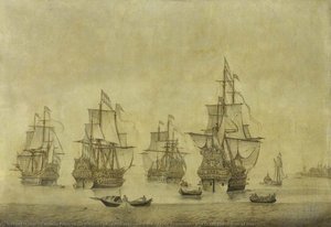 The 'eendracht' With The 'zeven Provincien' And Other Dutch Men Of War — Cornelis Pietersz De Mooy
