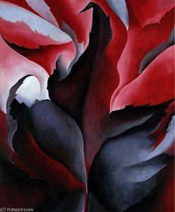 The Red Maple At Lake George — Georgia O'keeffe