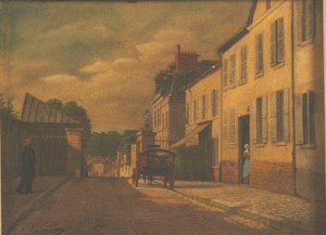 La Grille De La Rue De L'ermitage — Baudran Auguste Alexandre