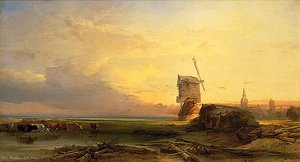 Shore Scene Near Leyden, Holland — Henry Bright