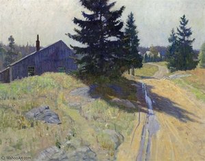 View Of Horse Point Road — N.c. Wyeth