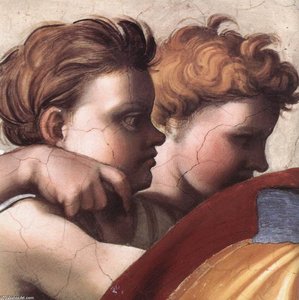 Zechariah (detail) — Michelangelo Buonarroti