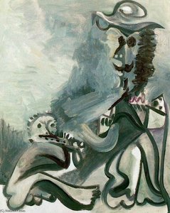 Man And Flutist — Pablo Picasso