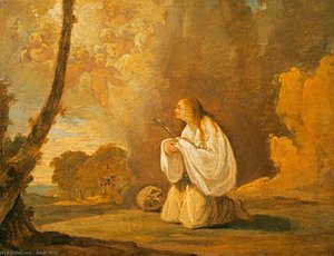 The Penitent Saint Mary Magdalene In A Landscape — Jacob More