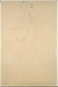 Female Dancer With Bent Arm (study For — Gustav Klimt