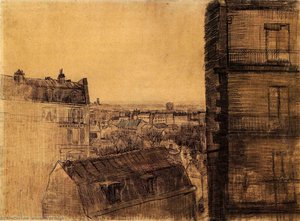 View From The Apartment In The Rue Lepic — Vincent Willem Van Gogh