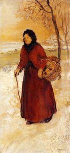Returning From Market — Jean-françois Raffaelli, Impressionism