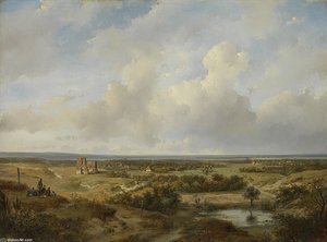 View Of Haarlem — Andreas Schelfhout