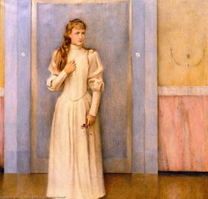 Posthumous Portrait Of Marguerite Landuyt — Fernand Edmond Jean Marie Khnopff, Symbolism