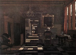 Interior with a Woman at the Virginals
