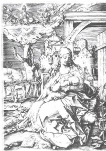 Mary At The Gate — Albrecht Dürer