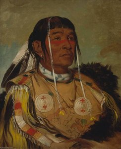 Sha Có Pay, The Six, Chief Of The Plains Ojibwa — George Catlin, American Romanticism