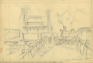 Crossing, Penrith, Emu Plains — Francis Henry Critchley Hinder, Modernism