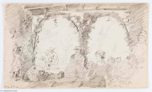 Untitled (seated Figures And Musicians) — Howard Russell Butler