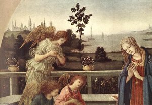 Adoration Of The Child (detail) — Filippino Lippi