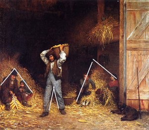 Corn Husking — Jonathan Eastman Johnson