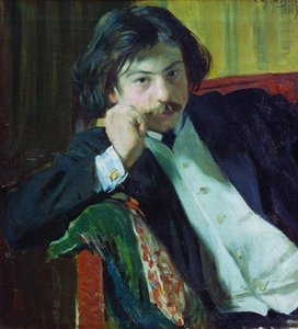 Portrait Of Y.i. Lavrin — Boris Mikhailovich Kustodiev