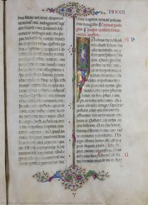 Page With Central Frieze And Figured Initial I — Guglielmo Giraldi Magri Del