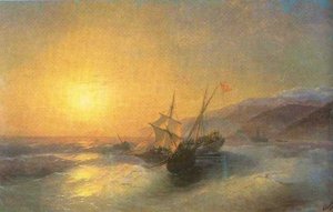 Capture Turkish Kocherma — Ivan Konstantinovich Aivazovsky, Romanticism