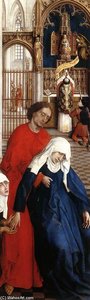 Seven Sacraments Altarpiece (detail) — Rogier Van Der Weyden, Early Netherlandish Renaissance