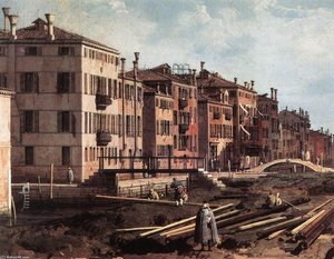 View Of San Giuseppe Di Castello (detail) — Canaletto