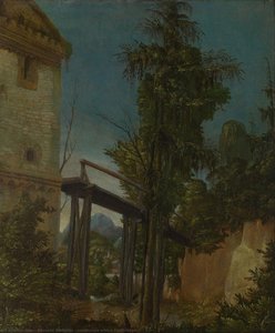 Landscape With A Footbridge — Albrecht Altdorfer, Northern Renaissance Landscape