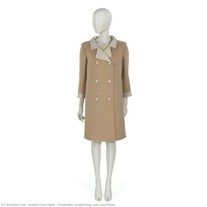 Ensemble Comprising Coat And Dress — André Courrèges