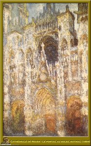 Cathedrale De Rouen - Le Portail Au Soleil Matinal — Claude Monet