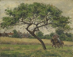 Landscape With Riders — Félix Pissarro