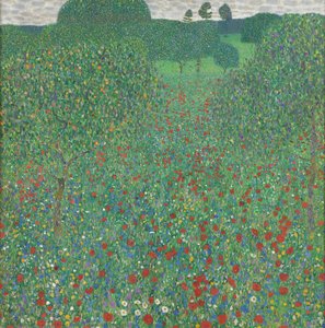 Flowering Poppies — Gustav Klimt