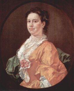 Portrait Of Madam Salter — William Hogarth