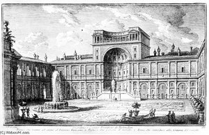The Belvedere Court In The Vatican Rome