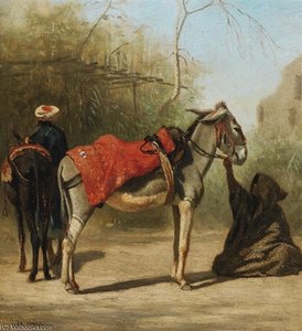 Etudes D'ânes Au Caire — Charles Théodore Frère Dit Frère Bey