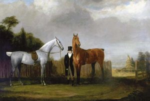 A Gentleman And His Two Favorite Horses — Jacques Laurent Agasse