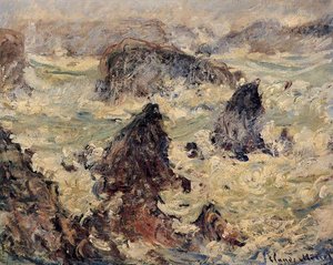 Storm On The Cote De Belle-ile — Claude Monet
