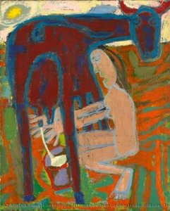 Grande Traite Solitaire (the Large Solitary Milking) — Jean Philippe Arthur Dubuffet, Art Brut