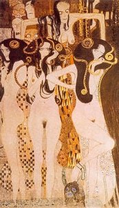 15.friso Beethoven. Las Fuerzas Enemigas (detalle), 1902 — Gustav Klimt, Symbolism